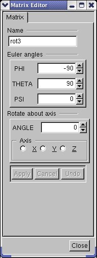 Matrix editor