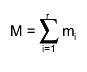 M = #sum_{i=1}^{r} m_{i}
