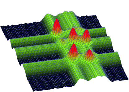 Display mode- surface shading according to height, sqrt scale, channel marks and lines shown