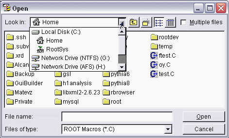 Hierarchical context menus.